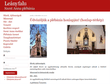Tablet Screenshot of leanyfaluplebania.hu